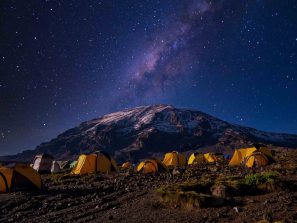 beautiful-scenery-yellow-tents-kilimanjaro-national-park